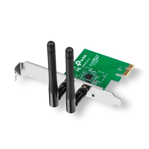 TP-Link TL-WN881ND 300 Mbps Wireless N PCI Express Adapter, PCIe Network Interface Card for Desktop, Low-Profile Bracket Included, Supports Windows 11/10/8.1/8/7 and Linux